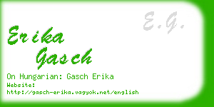 erika gasch business card